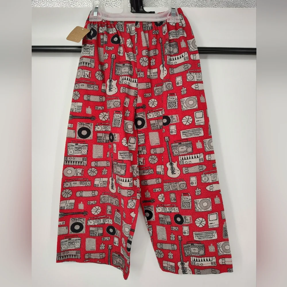 Carter's Red Music Print Pajama Pants Size Kids 5
